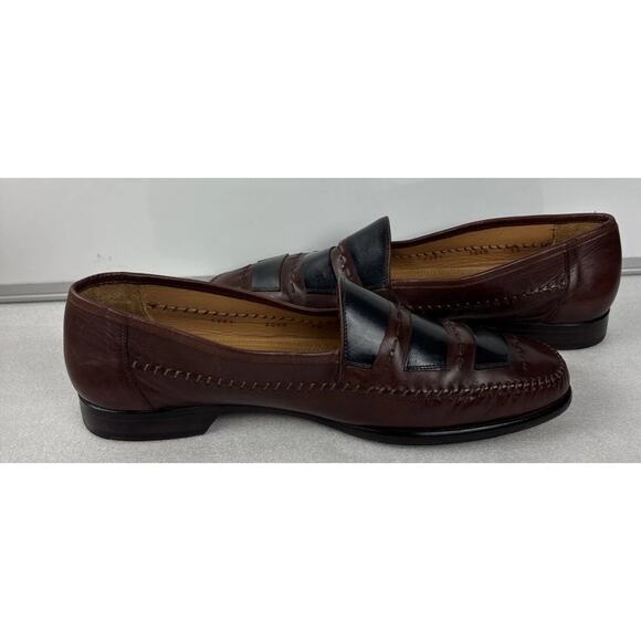 mens\'s Avventura Italy Brown /BLACK Leather/S Dress Shoes 13 M main image 11